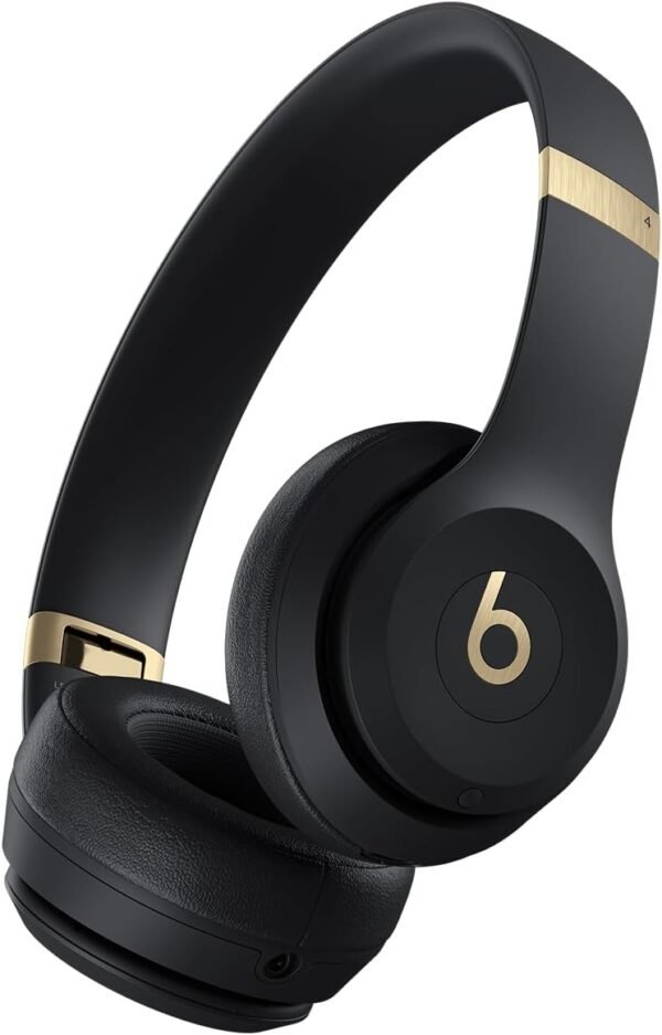 Beats Solo 4 Bluetooth Wireless On-Ear Headphones - Black & Gold