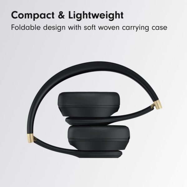 Beats Solo 4 Bluetooth Wireless On-Ear Headphones - Black & Gold - Image 3