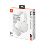 JBL T670 Over-Ear Noise Cancelling Bluetooth Stereo Wireless Headphone - White